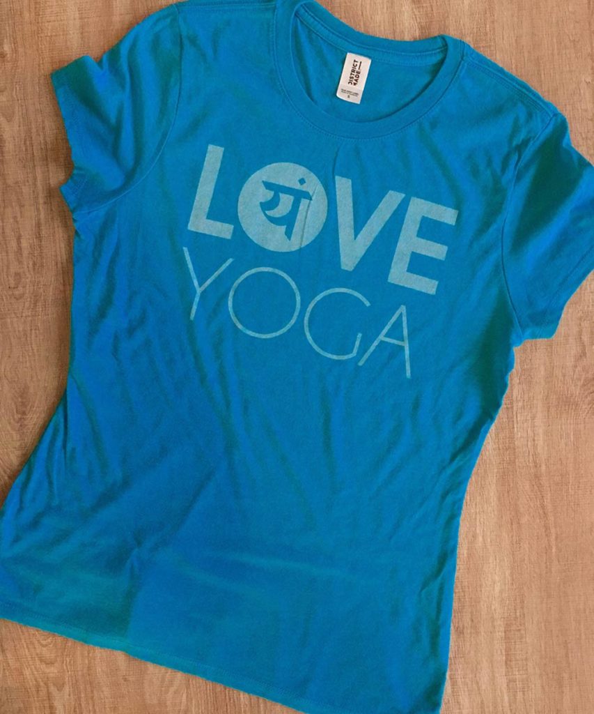 Love Yoga T-Shirts from Love Yoga Studios in Albany, Oregon